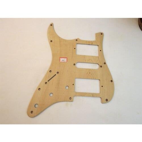 1pcs Unfinished left maple wood STRAT GUITAR HSH Pickguard #3116