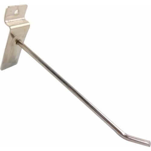 20pcs 200mm Length 8inch Slatwall Hooks 4.8mm Wire Dia. Display Hook Hanger for Supermarket Store