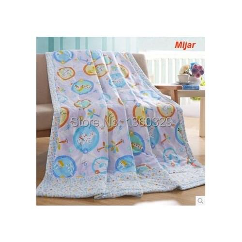 220*240cm100%Cotton Cartoon Adult Summer Quilt Blanket Floral Printed Textile Bedspreads Plus Size Bedding Sets Freeshipping