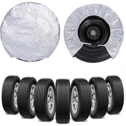 4 Pcs/set Car Tire Covers Wheel Protector Waterproof Sun Rain Frost Snow Protect 964B