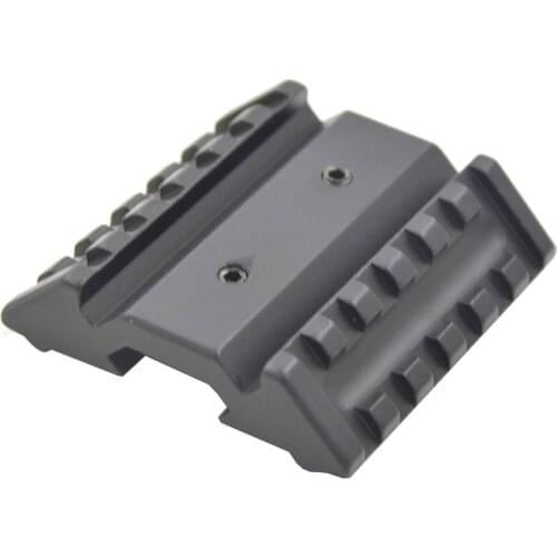 Airsoft M16 AR15 Accessories M4 tactical Dual 45 degree offset side mount extend Picatinny rail 20mm Weaver for hunting
