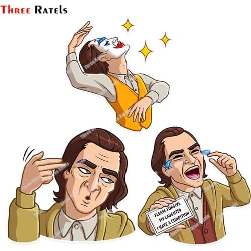 Three Ratels B269 Big Thejoker Auto Accessory Car Stickers Vinyl Material Waterproof Property Auto Decals