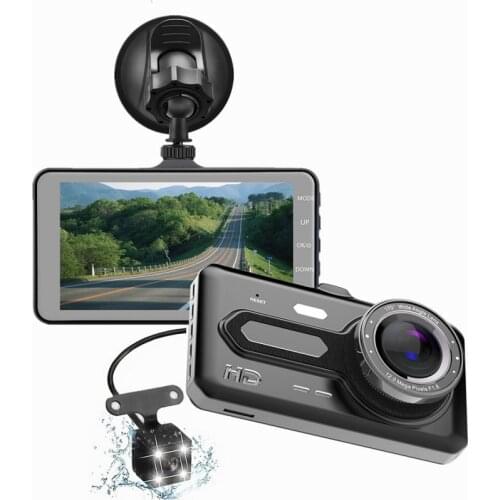 AUTMOR Car DVR 4-inch HD Touch Screen Driving Recorder single/dual Lens Car Camera Auto Recorder Multi-language Switching