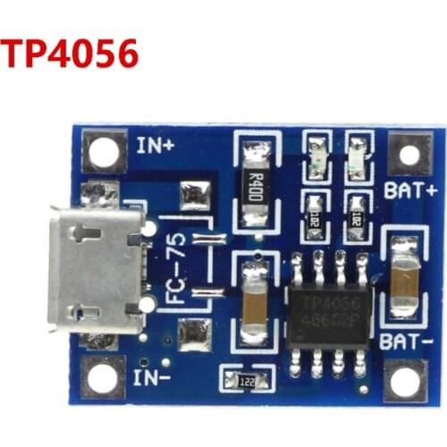 TP 4056 led IC Micro USB 5V 1A 18650 TP4056 Lithium Battery Charger Module Charging Board With Protection Dual Functions
