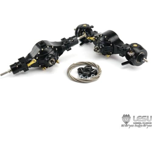 LESU Metal Differential Lock Axle for 1/14 RC TAMIYA 4X4 Tractor Truck DIY Dumper Car Model
