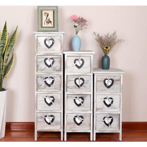 Retro style living room stuff storage wooden table creative Nordic simple solid wood furniture paulownia home furniture