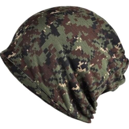 Men Spring Autumn Casual Hat Tactical Military Balaclava Army Camouflage Beanies Cotton Skullies Beanie Women Unisex Scarf Camo