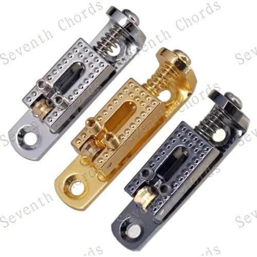 A Set 6 Pcs Individual Bridge Roller Saddles Tailpiece for Electric Guitar Replacement parts