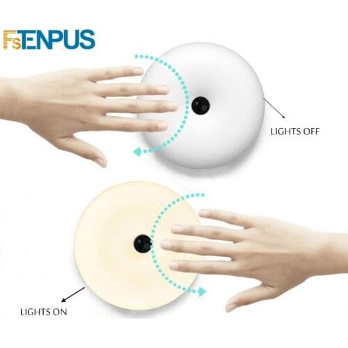 2019 New Gesture Control Light Led Night Light with Sensor Baby Night Light Table Lamp with USB Holiday Gifts Night Lamp USB