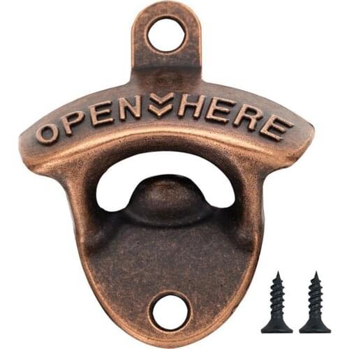 Beer Opener Wall Mounted Type Nice-Looking Unique Durable Home Kitchen Bar Party Drinking Accessories Use Supplies