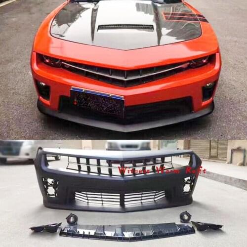 PP Upainted Front bumper racing grills Car body kit for Chevrolet Camaro 10-14