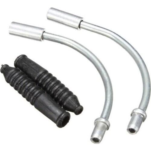 Bicycle Brake Guide Pipe Noodle Shaped Bicycle V Brake Cable Guide Pipe Plastic Hose Accessories With Rubber Cover for Cycling