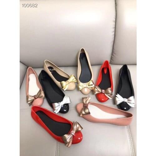 Melissa Ultragirl Elements Women Sandals 2020 New Summer Ladies Sandals Breathable Fashion Bow Jelly Sandals Female Shoes SM003