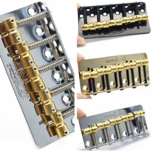 1set Wilkinson Bridge WBBC 5 String Bass Guitar Bridge With Brass Saddles