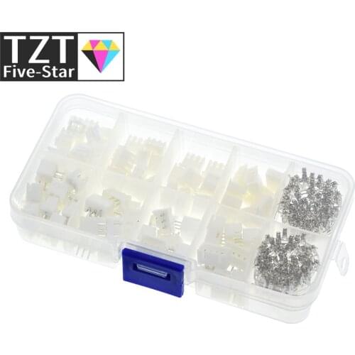 250pcs/lot 50Sets/box kit 2.54mm XH2.54 2p 3p 4 pin Connector plug + straight needle + terminal socket Header wire Adaptor Y A S