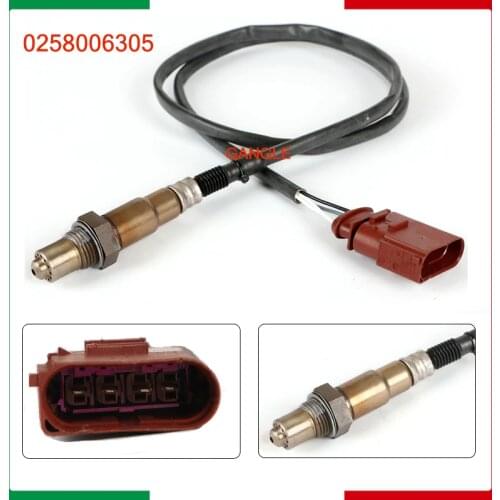 4-WIRE LAMBDA SENSOR OXYGEN SENSOR FOR AUDI A6 A4 1.8T 2.0 SKODA SUPERB VW PASSAT SEAT OEM 0258006305 0258006306 058906265V