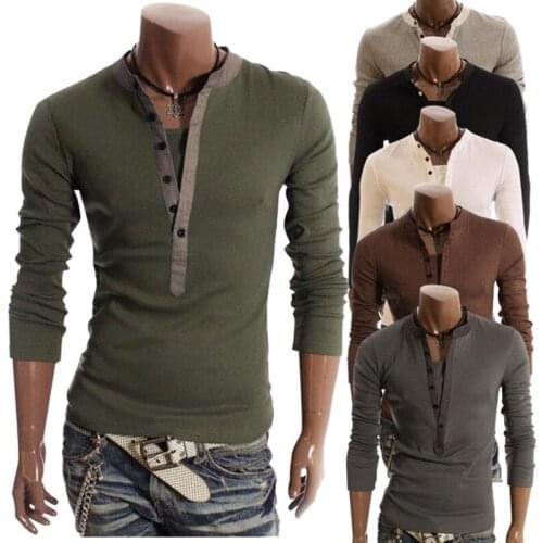 Ao Mi Ke Rong Men's Long Sleeve T-Shirts