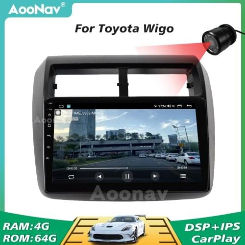 Car Radio For Toyota Wigo Tesla Style Wireless WIFI GPS Navigation Stereo Multimedia Player Head Unit 2 Din Autoradio