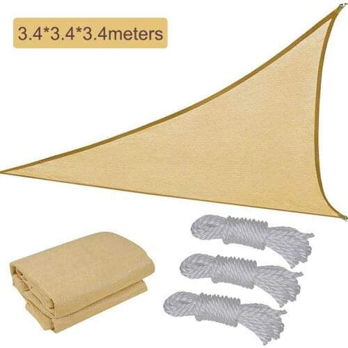 Large Sun Shelter Triangle Sunshade Protection Outdoor Canopy Garden Patio Pool Shade Sail Awning Camping Shade Cloth