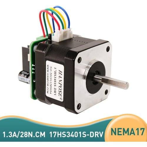 5PCS 17hs3401S two-phase stepping motor driver integrated machine small volume micro motor For Drawing instrument