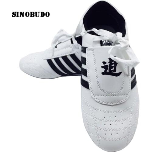 Breathable Taekwondo Shoes White Sports Training Shoe Kung Fu Wushu Taichi Karate Martial Arts Wrestling Sneakers Adult Kids