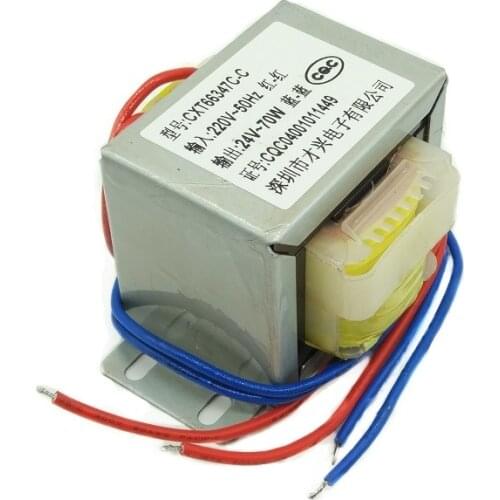 EI-70W power transformer 70W DB-70VA 220V to 24V 3A AC AC24V transformer Pure copper