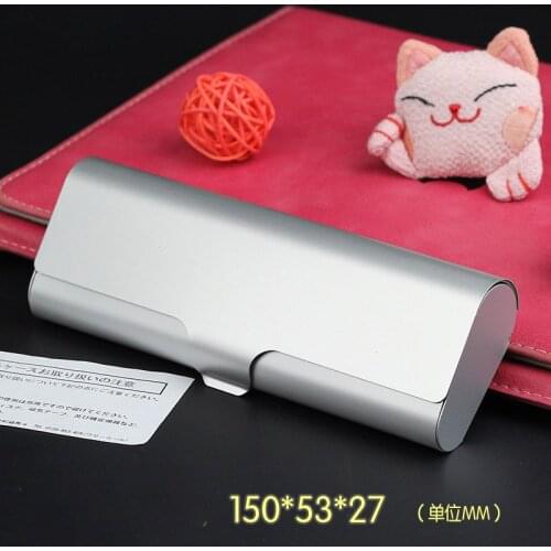 Vazrobe Glasses Case Men Women Aluminum Strong Small Sunglasses Boxes Ultra-light Hard Eyewear Storage Cases Box