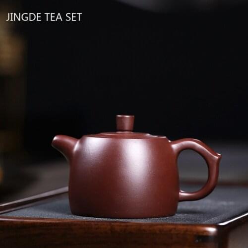 Yixing tea pots Purple Clay Teapot Raw ore Zhu Mud Kettle Handmade Customized Chinese Tea Ceremony Supplies Gifts 210ml