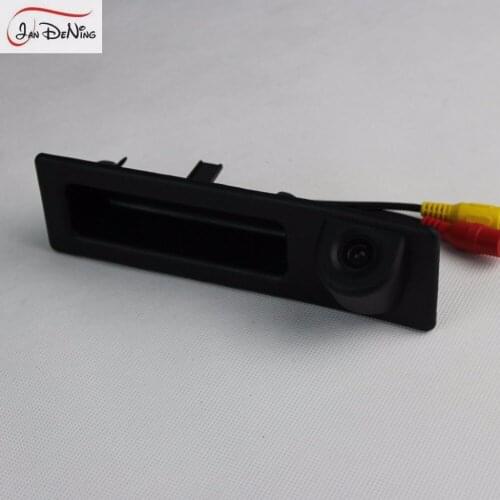 JanDeNing HD CCD Car Rear View Parking/ Backup Reverse Camera/ Trunk Handle OEM For BMW 3 F30 F31 F34/330D Touring 2012-2015