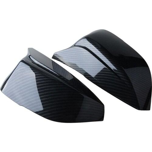 Rear View Mirror Cover For Infiniti Q50 Q60 Q70 QX30 Q50S Caps M3 Style 14~21 Carbon Fiber Black High Quality 1Pair