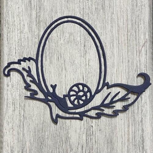 ArtScrap Frame with a snail Metal Cutting Dies Stencils For DIY Scrapbooking Card Decorative Craft Embossing Die Cuts
