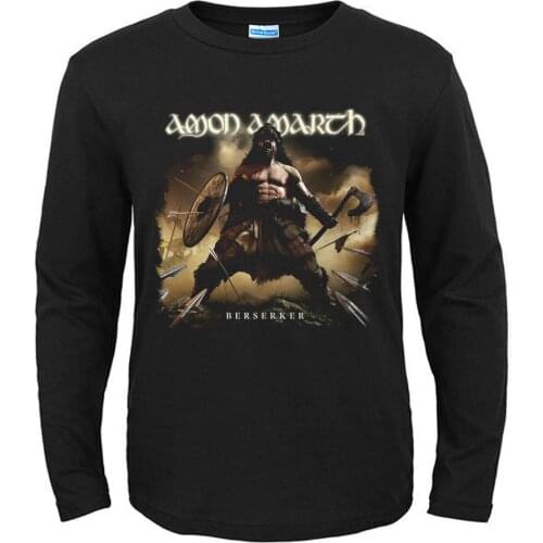 16 designs Amon Amarth Rock band men long full sleeves shirt fitness Hardrock Heavy Metal Viking warrior tee skateboard 3D Skull