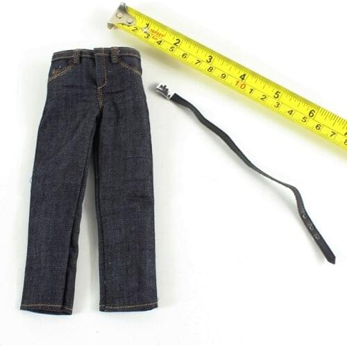 1/6 Scale Male Jeans Pants with Belt Models for 12''Figure Accessories DIY