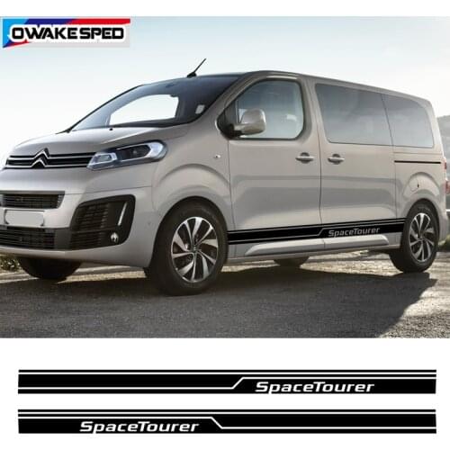 Car Body Decor Sticker Auto Side Stripes Skirt Decor Stickers Vinyl Decals For Citroen Jumpy Spacetourer XS M XL