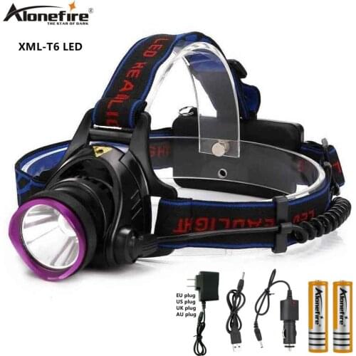 AloneFire HP81 XML L2/T6/Q5 led headlamp 5000LM LED headlight 18650 Rechargeable Battery head lamp Fishing Camping Hunting