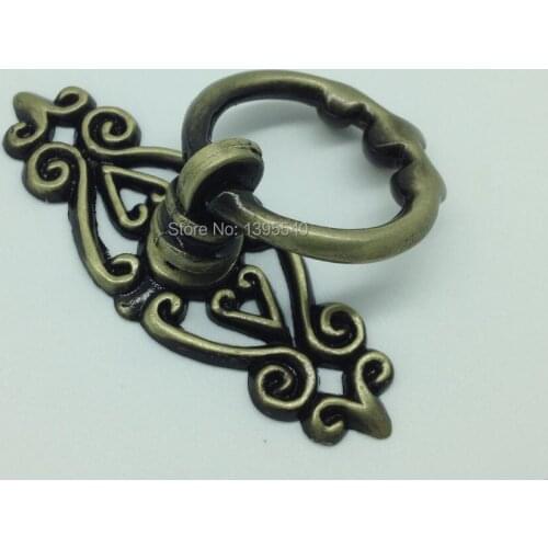 New 10pcs Antique Bronze Cabinet Drawer Knob Zinc Alloy Furniture Hardware Cabinet Handle Cupboard Closet Knob Handles Bar Pulls