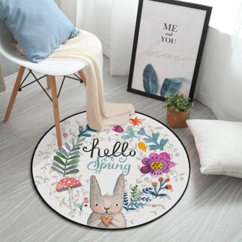 New Good Quality Rug Childrens Flannel Carpet Animal Puzzle Game Learn For Baby Play Rectangular Carpet in the childrens room