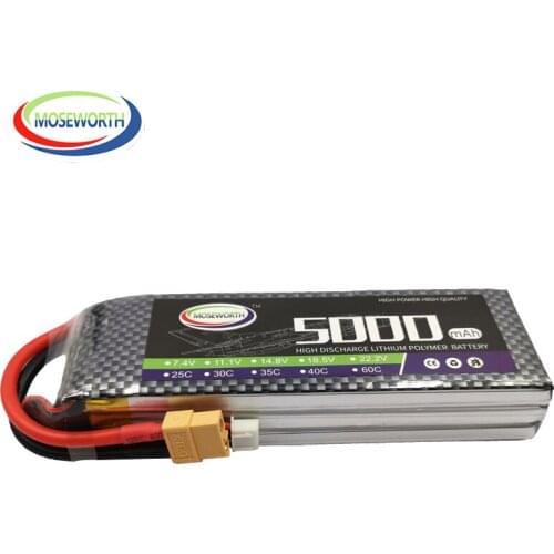 New Design 3S RC LiPo Battery 11.1V 5000mAh 35C 3S LiPo For RC Airplane Helicopter Drone Car Rechargeable Batteries LiPo 11.1V