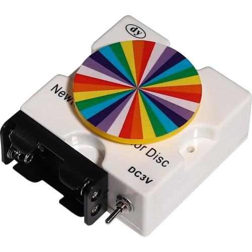 Newtons seven color disk Newton chromatogram Color synthesis demonstration Seven color turntable Physics teaching demonstration