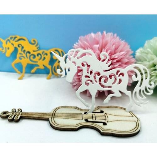 Unicorn Die Cutting Clear Stamp DIY Album Decorative Embossing Paper Cards Craft Cutting Dies Scrapbooking