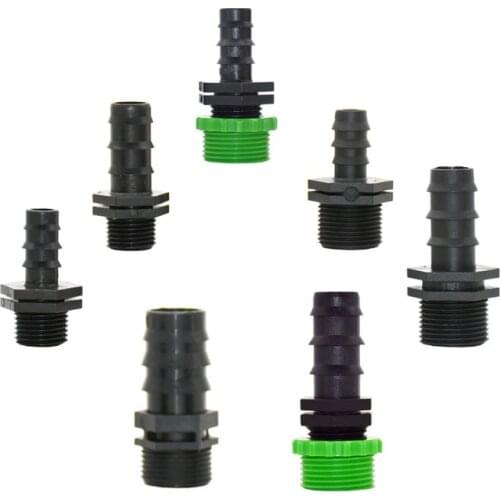 Male 1/2 3/4 to 16mm 20mm 25mm garden hose water connector garden water tap to 1/2 3/4 hose fittings 40pcs