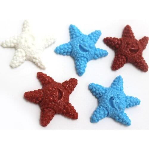 Tricolor Smiling Face Sea Star Ocean Landscape Micro Landscape Succulent DIY Jewelry Accessories
