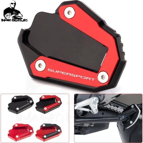 Motorcycle Kickstand Enlarger Pad Side Foot Stand Extension Plate For Ducati Supersports Supersport /S/950 Supersport950 -2021