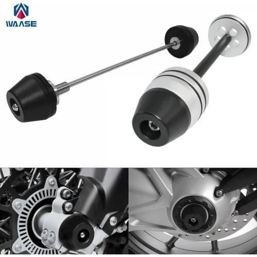 Waase Motorcycle 2pcs Wheel Fork Axle Sliders Cap Crash Protector For BMW R1200GS LC Water Cooled 2013 2014 2015 2016 2017 2018