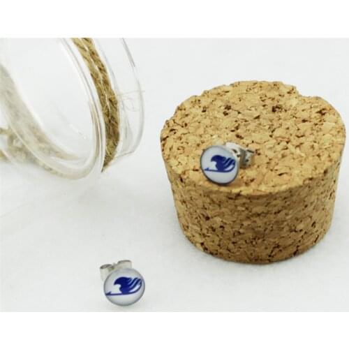 2020 Anime FAIRY TAIL Stud Earrings For Women Titanium Steel Earring Men Jewelry Brinco Box Packing Christamas Gift