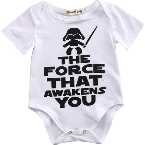 ZWY122 Short Sleeve Pullover Hot Fashion Newborn Infant Baby Boys Girls Romper Jumpsuit Outfits Sunsuit Clothes 3-24M