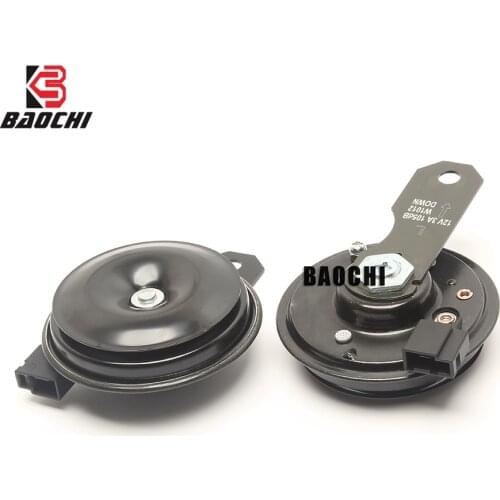 1pair 12V Car Horn Air horn Steering Wheel Loud Electronic Disc Horn 105DB for Toyota RAV4 Carola REIZ Crown Vios Camry Yaris
