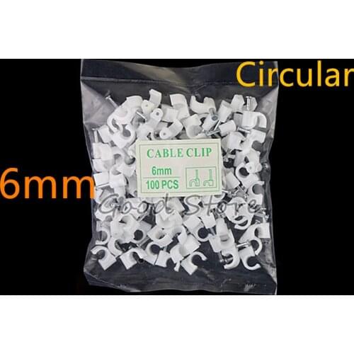 100pieces/lot Bulk supply of 6mm steel wire nail clamp round steel nail clamp card. Y