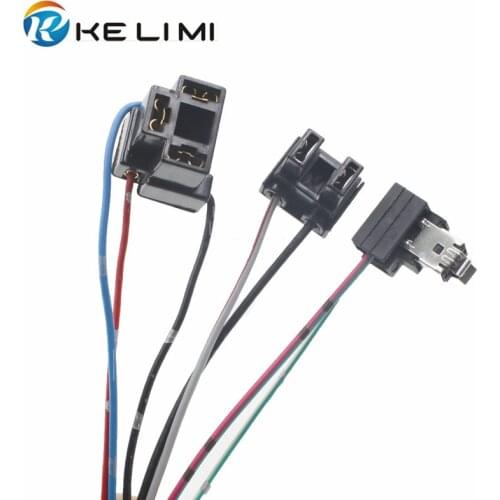 KELIMI Halogen adapters H1 H4 H7 connector socket extension wire H1 plug lamp holder H4 socket H7 adaptor