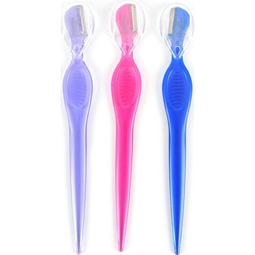 3PCS Eyebrow Razor Facial Hair Remover Eyebrow Trimmer Sharp Mini Makeup Knife Blade Eye Brow Shaping Hair Remover Tool XMD003